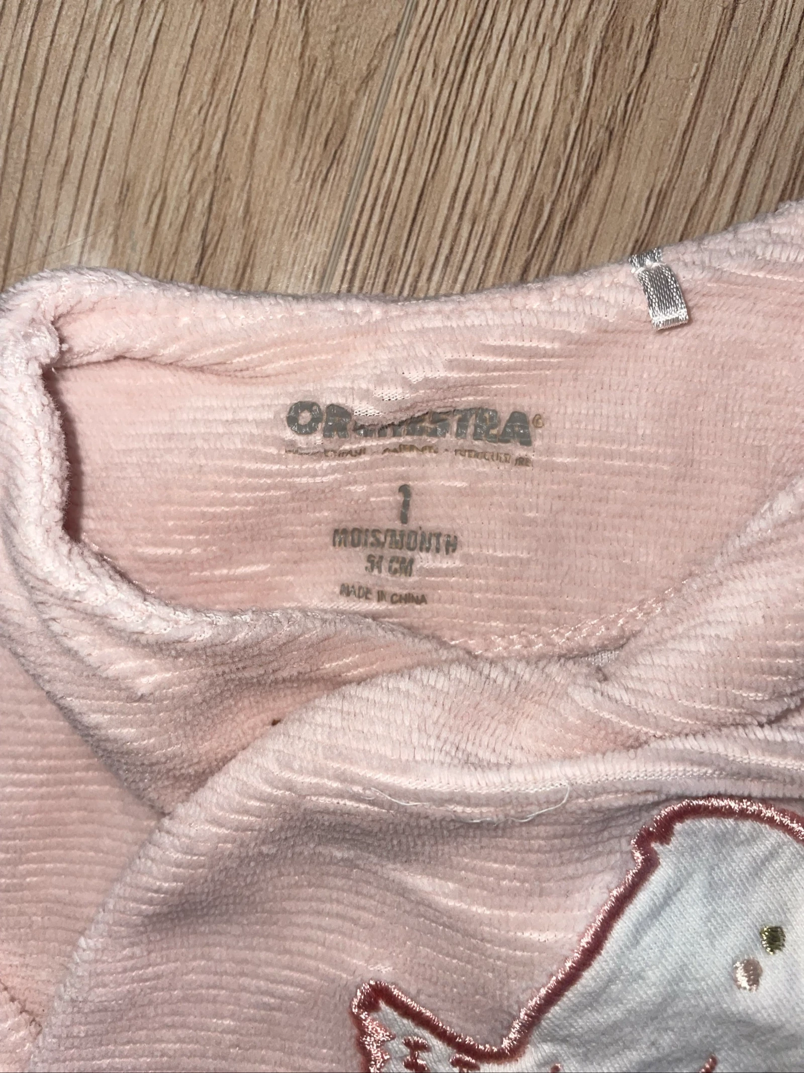 Pijama de veludo 1 mês 54 cm orchestra – photo 4